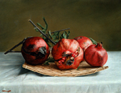 Pomegranate@/@1997@/16 x 12.5ins@/@Oil